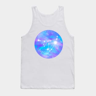 Capricorn zodiac sign. Stars on galaxy background Tank Top